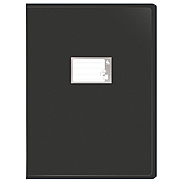 Папка с 20 прозр. вкладышами, ф.А3, пластик 0.80мм, черная