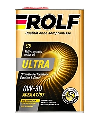 Масло моторное Rolf Ultra 0W-30 A7/B7 SP 4 л синт. металл