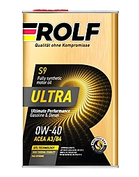 Масло моторное Rolf Ultra 0W-40 A3/B4 SN/CF 1 л синт. металл