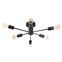 Люстра потолочная "Орион" 6х60Вт Е27 Цвет: Черный