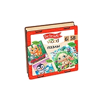 Пазлы Far far land Wood деревянные 6 пазлов 58 элементов