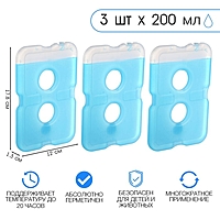 Аккумулятор холода "Мастер К", 200 мл, 17,8 х 12 х 1,3 см, набор 3 шт