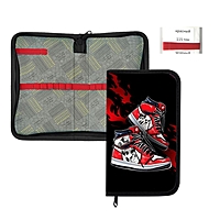 Пенал 1 секция 115 х 205 х 30 мм, Calligrata "Кеды аниме", ламинированный картон