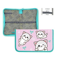 Пенал 1 секция 115 х 205 х 30 мм, Calligrata "Котики", ламинированный картон