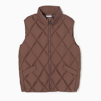 Жилет женский на молнии Collorista, цвет кофейный, р-р 42