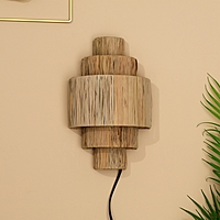 Светильник настенный из ротанга "Водопад" 1х120Вт, Е27, 20х14х32 см