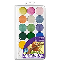 Акварель 18цв (9 классич+9 перламтур)Calligrata