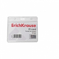 Бейдж горизонтальный 95х58мм ErichKrause прозрачный
