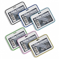 Бейдж горизонтальный 85х54мм ErichKrause книжка, микс