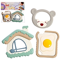 Набор прорезывателей для зубов "Мишутка" 3 шт