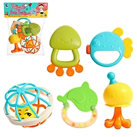 Набор погремушек с прорезывателями для зубов 5 пр