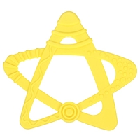 Прорезыватель для зубов «Звёздочка», цвет жёлтый, ТЭП, КНОПА