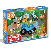 Макси-пазлы «Синий трактор в лесу», 30 деталей