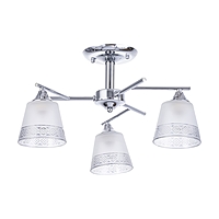 Светильник потолочный Ангела 52х52х27  , 3х60Вт Е27, Хром