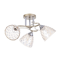 Светильник потолочный Соллар 54х54х26  , 3х60Вт Е27, Золото, хром