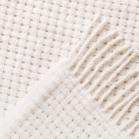 Плед шерстяной "Милано люкс", размер 170х210 см, цвет белый
