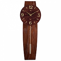 Часы настенные интерьерные из дерева "Вдохновение", бесшумные, с маятником, 54 х 20 см