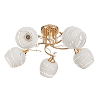 Люстра потолочная Люси 5хE27 40Вт Золото