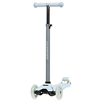 Самокат GRAFFITI, колеса световые PU 120/70 мм, ABEC 7, цвет серый