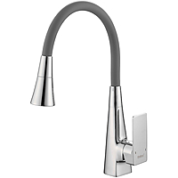 Смеситель для кухни Haiba HB73823 гибкий излив латунь хром