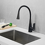 Смеситель для кухни Haiba HB73823-7 гибкий излив черный