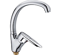 Смеситель для кухни Haiba HB4107-2 однорычажный гайка хром