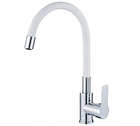 Смеситель для кухни Haiba HB70112-8 гибкий излив белый