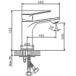 Смеситель для раковины Haiba HB10559 хром