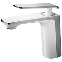 Смеситель для раковины Haiba HB10548-8 с гайкой белый/хром