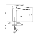 Смеситель для раковины Haiba HB10615-7 гайка черный