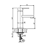 Смеситель для раковины Haiba HB1002 хром