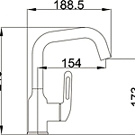 Смеситель для раковины Haiba HB10825-7 черный