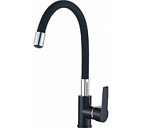 Смеситель для кухни Haiba HB70113-7 гибкий излив черный хром