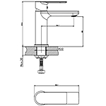 Смеситель для раковины Haiba HB12505 с гигиеническим душем