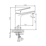 Смеситель для раковины Haiba HB10533-3 пепельный