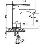 Смеситель для раковины Haiba HB10563 хром