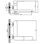 Смеситель для ванны Haiba HB61590-7 латунь черный