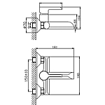 Смеситель для ванны Haiba HB60805-8 белый/хром