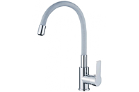 Смеситель для кухни Haiba HB70112-3 гибкий излив серый хром