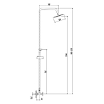 Душевая система Haiba HB24808 нержавеющая сталь
