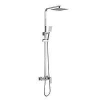 Душевая система Haiba HB24803-2 с изливом нержавеющая сталь