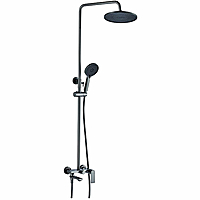 Душевая система Haiba HB24505-3 с изливом оружейная сталь