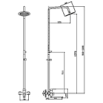Душевая система Haiba HB24801 с изливом нержавеющая сталь