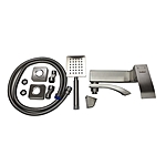 Смеситель для ванны Haiba HB60815 короткий излив сатин