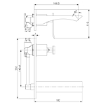 Смеситель для раковины Lemark Contest LM5826CW встраиваемый