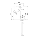 Смеситель для раковины Milardo Demi DEMSB00M01 хром