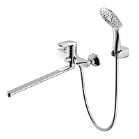 Смеситель для ванны Rossinka RS45-32 поворотный излив хром