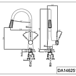 Смеситель для кухни D&K Rhein Schiller DA1462517A