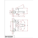 Смеситель для ванны D&K Bayern Furth DA1523201 хром