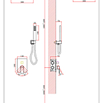 Душевая система D&K Bayern Liszt DA1515701A04 встраиваемая